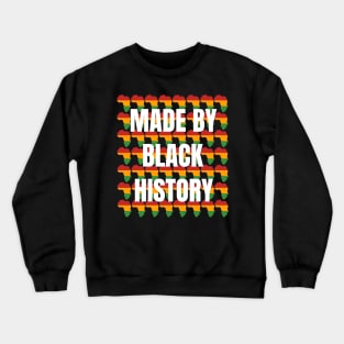 Made By Black History Womans Face Africa Country Silhouette Pattern Crewneck Sweatshirt